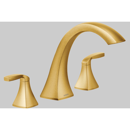 MOEN Two-Handle Roman Tub Faucet Brushed Gold T693BG